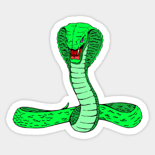 Green snake Sticker